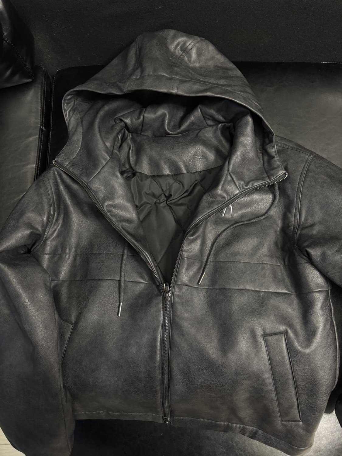 아캄 akam 푸퍼 레더 후드자켓 상품이미지3