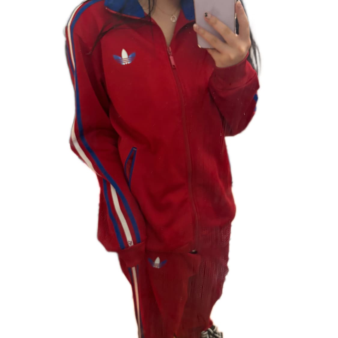 ❤️아디다스 파이어버드 레드 버건디 져지 & 와이드 트랙팬츠 SET❤️ 상품이미지2