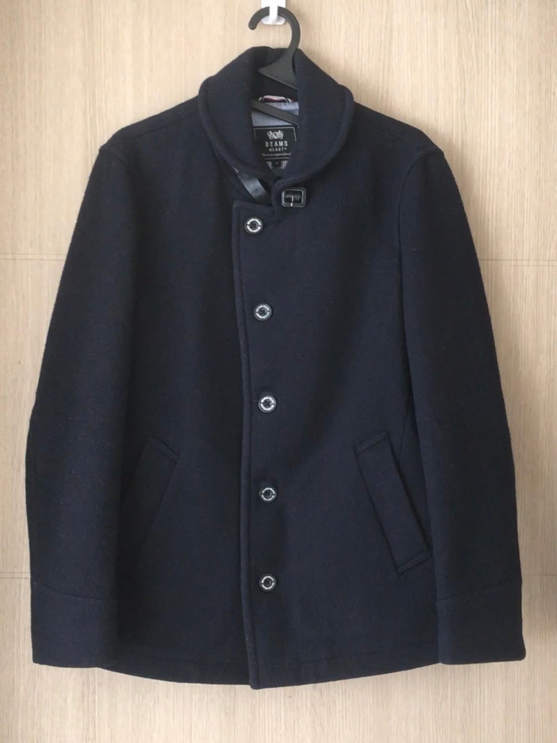 Beams heart navy strap coat 상품이미지1