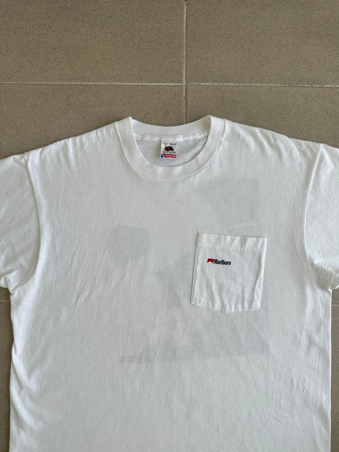 90s 빈티지 말보로 티셔츠 화이트 XL USA 상품이미지4