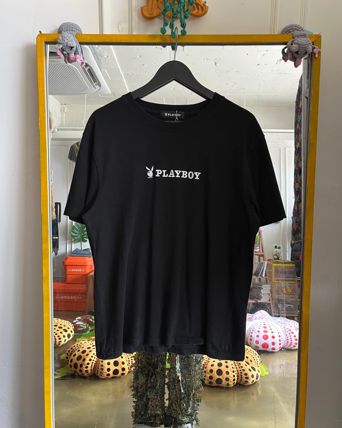 Playboy Vintage Embroidery Logo T-Shirt 상품이미지3