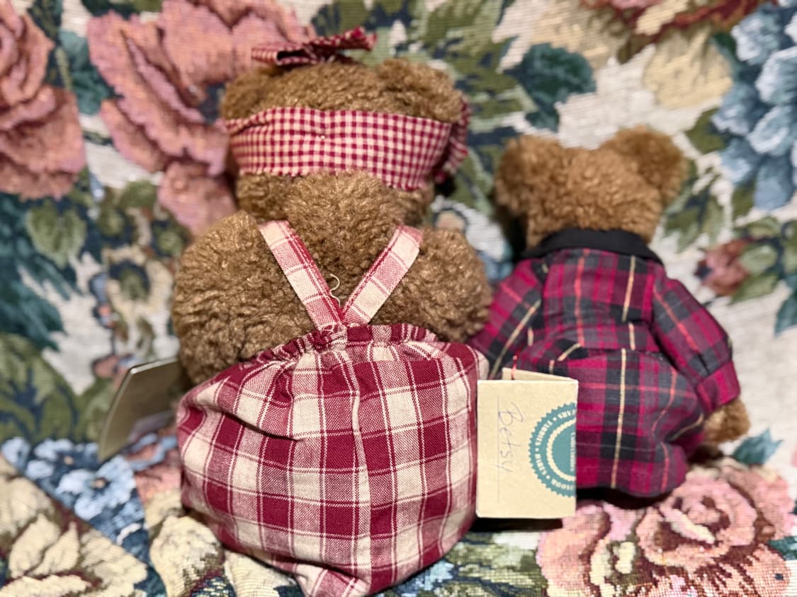 보이즈베어 체크 엄마와 딸 곰인형 세트 상품이미지5