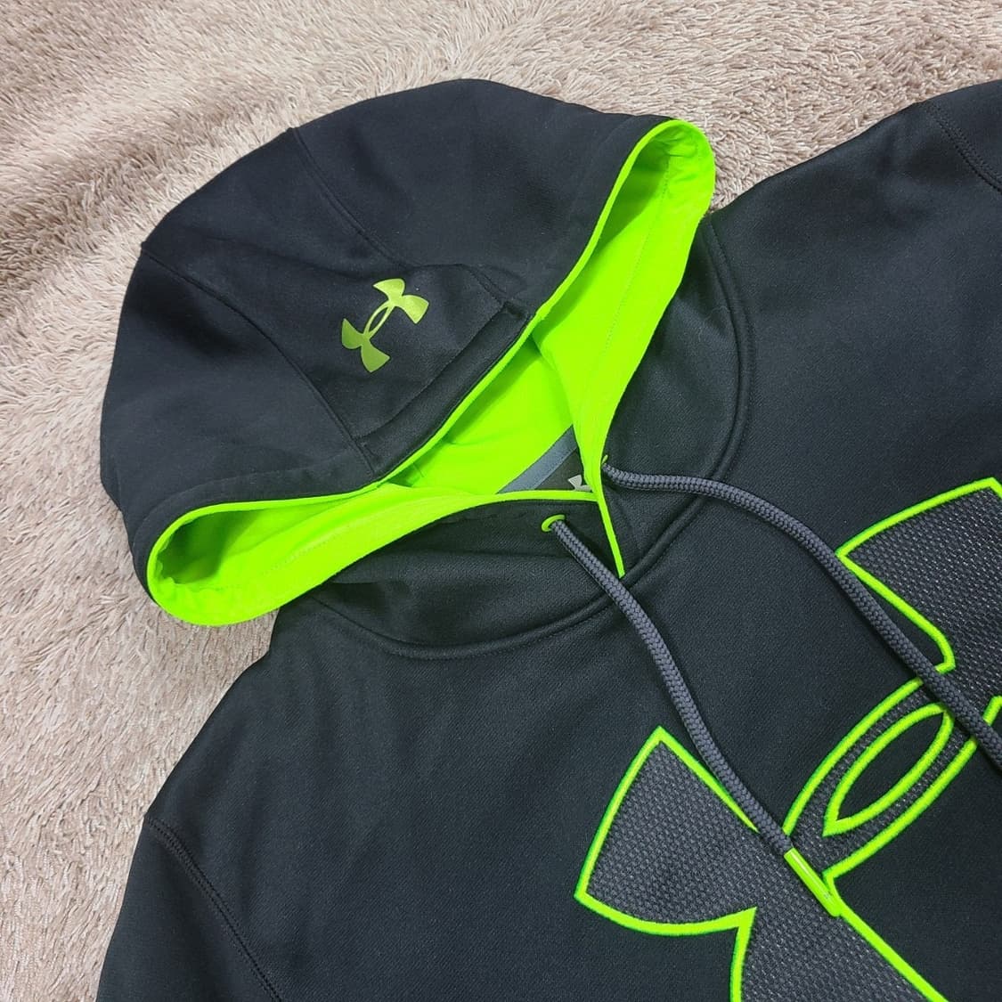 언더아머 빅로고 기모후드 캠핑 등산 상품이미지4