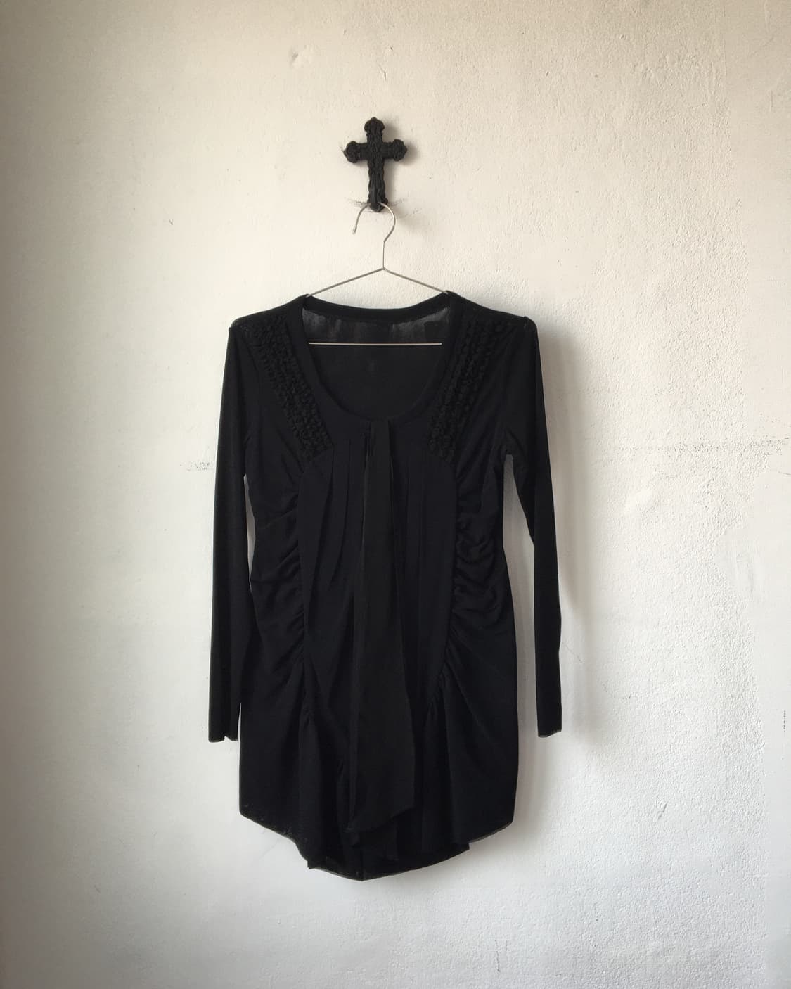 Shirring tied point sleeve 상품이미지2