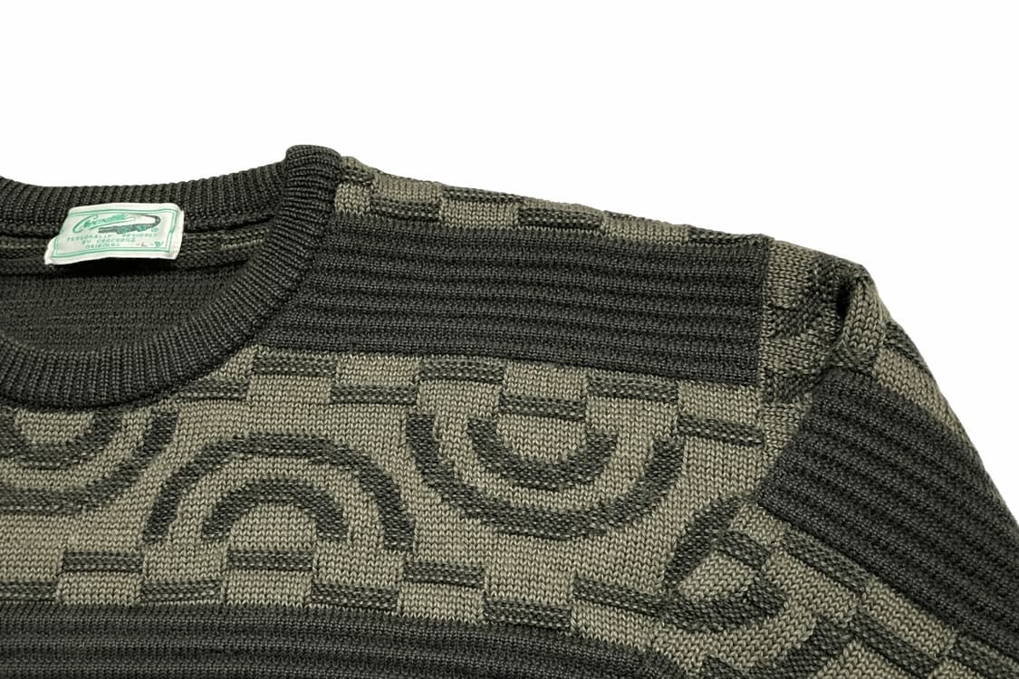 JPN 90s 일본 빈티지 크로커다일 자카드 보헤미안 패턴 니트 스웨터 상품이미지3