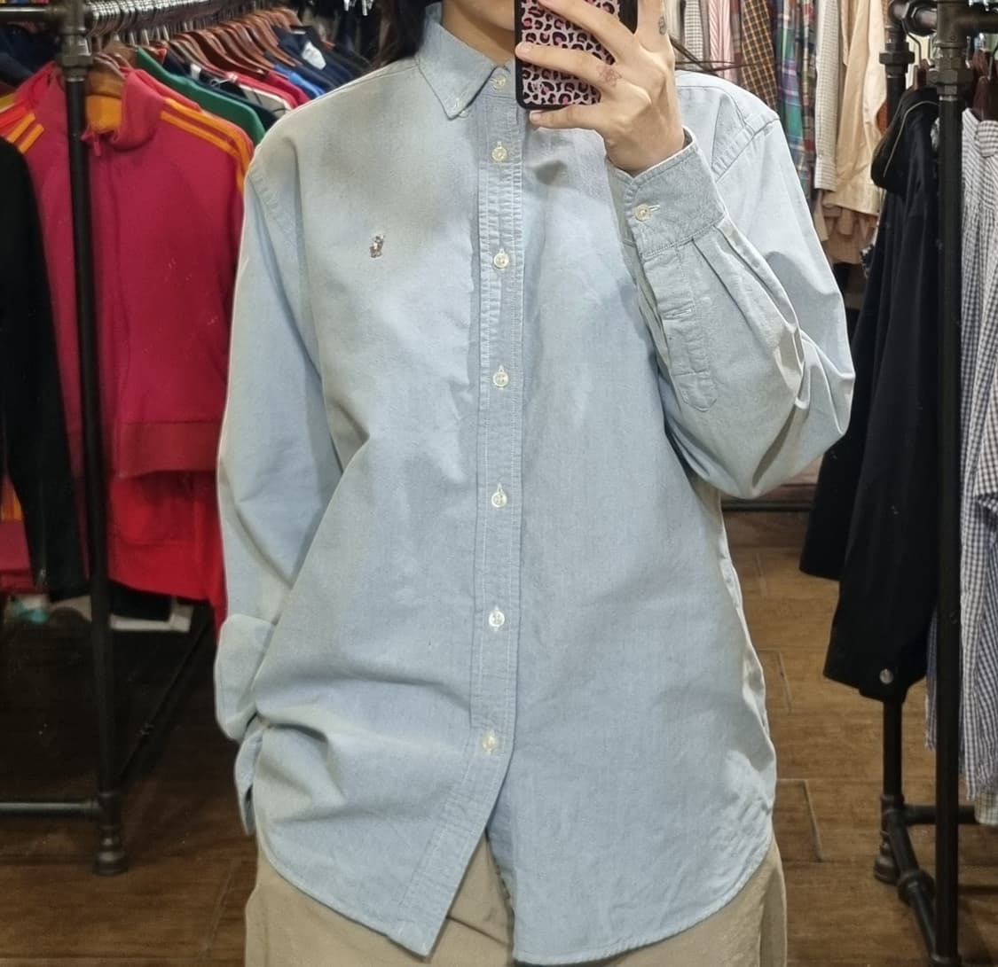 [Hi] polo 폴로 긴팔셔츠 스카이블루 상품이미지1