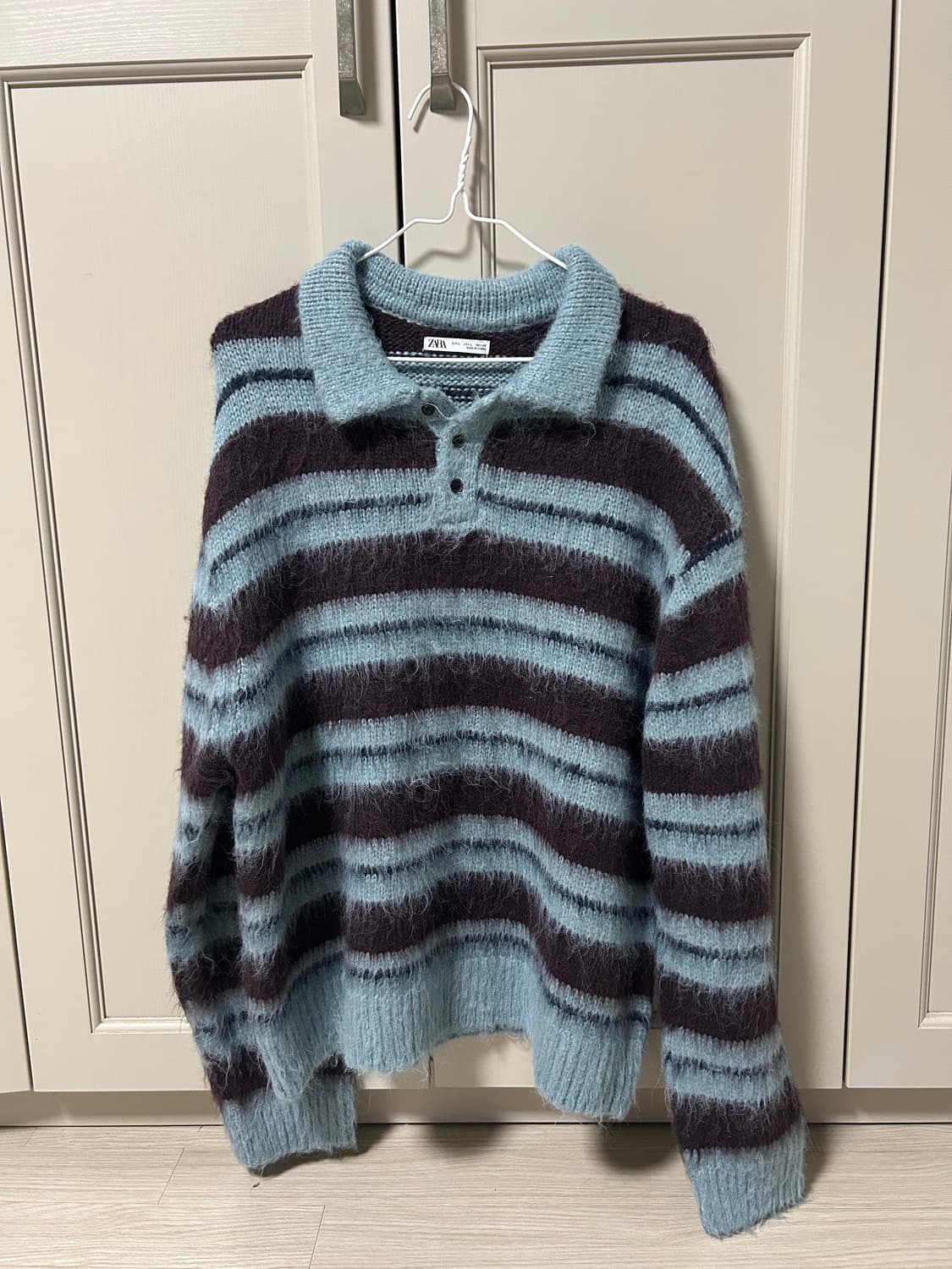 자라 스트라이프 니트 L 상품이미지1