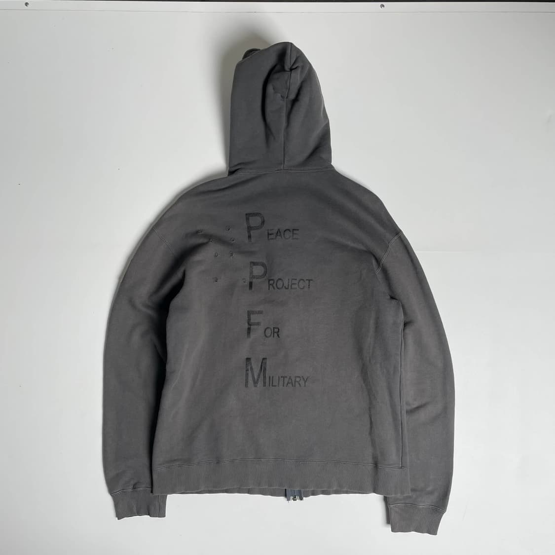 PPFM 홀데미지 밀리터리 집업 후드  상품이미지5