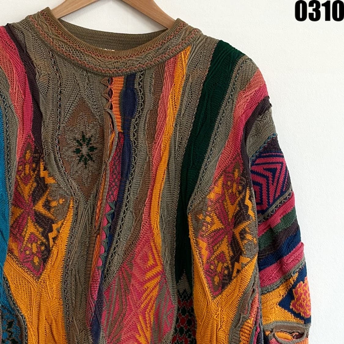 쿠지 케이블 니트 100 0310 상품이미지2