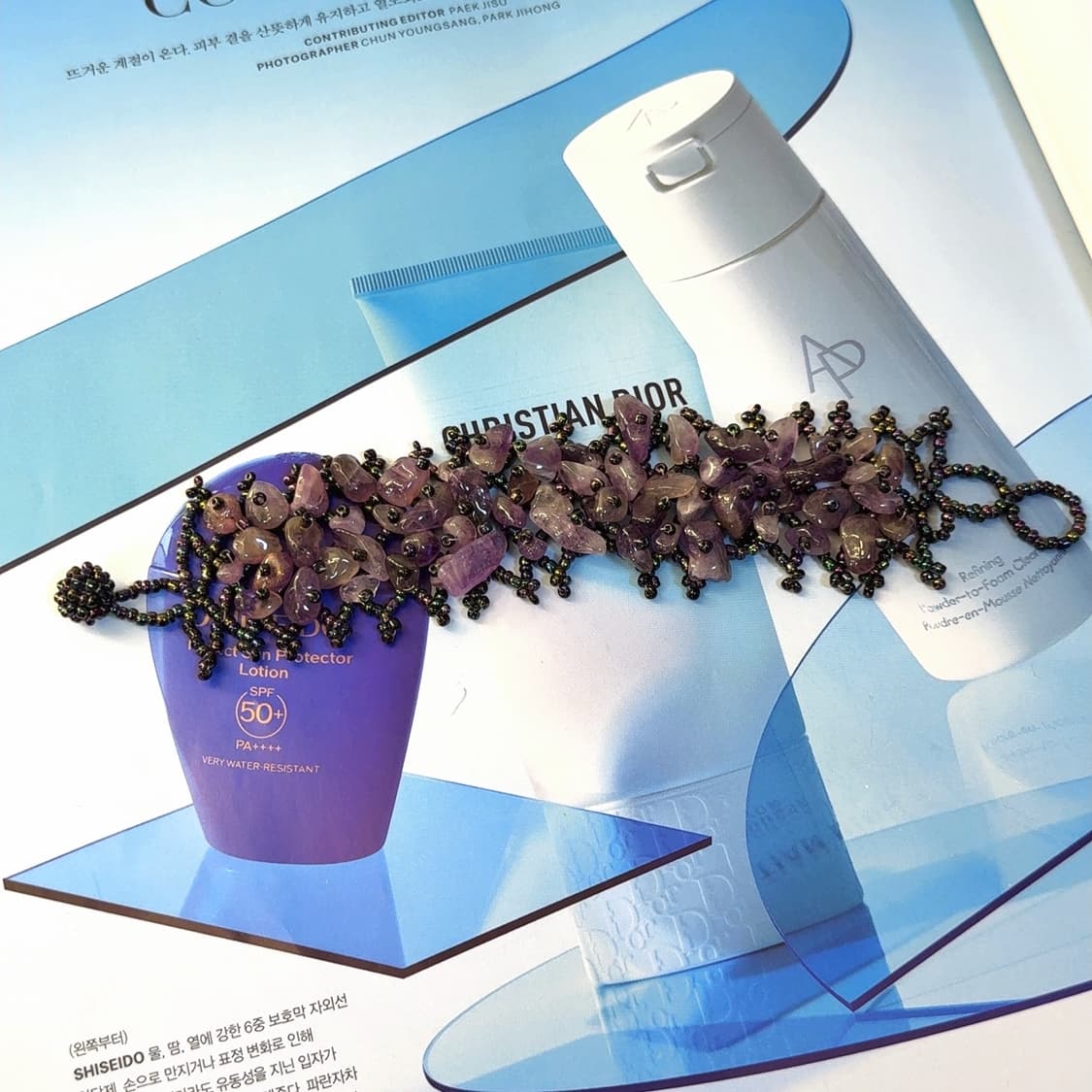 빈티지 자수정 짜임 팔찌 상품이미지2