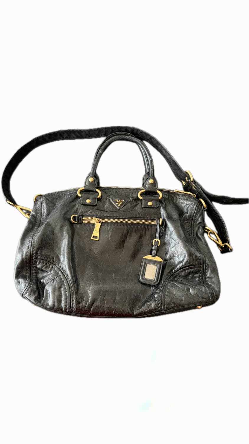프라다 비텔로 샤인백 블랙 토트백 상품이미지1
