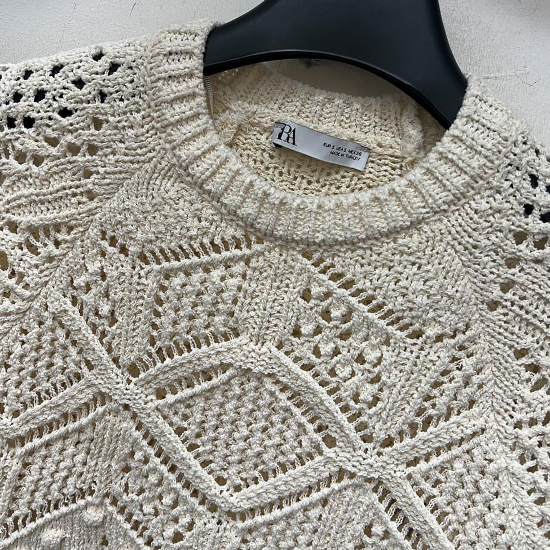 ZARA 자라 펀칭 아일렛 니트 S 상품이미지3