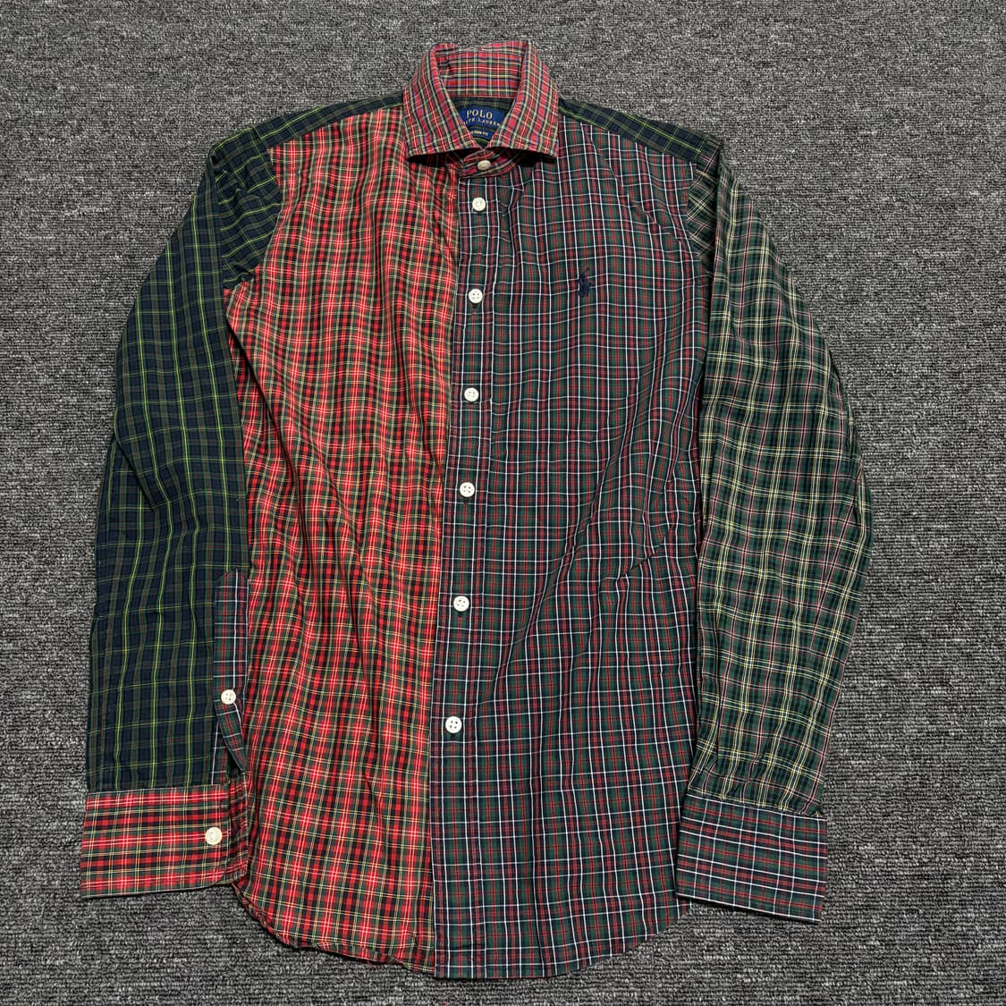 폴로 랄프로렌 커스텀핏 패치워크 셔츠 상품이미지1