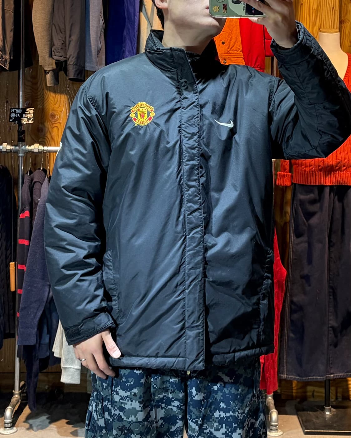 M 나이키 맨유 스우시 폴리쉘 자켓 상품이미지1