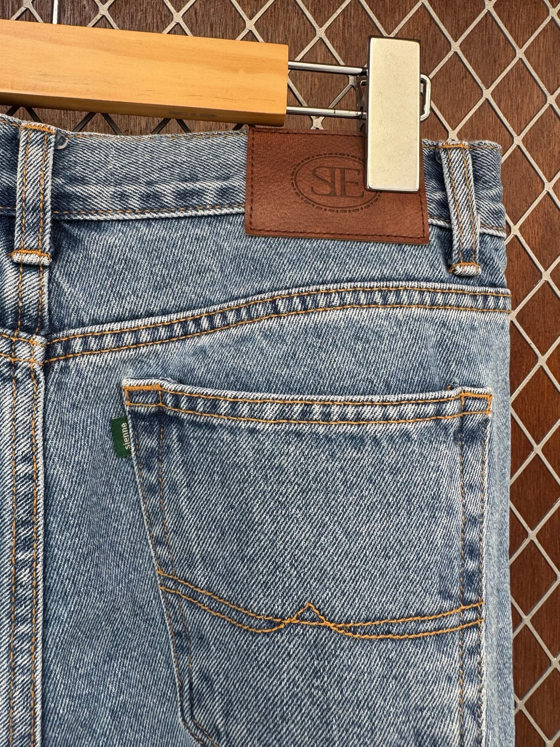 시엔느 스트레이트 일자 sienne 로고 청바지 데님 팬츠 M 상품이미지4