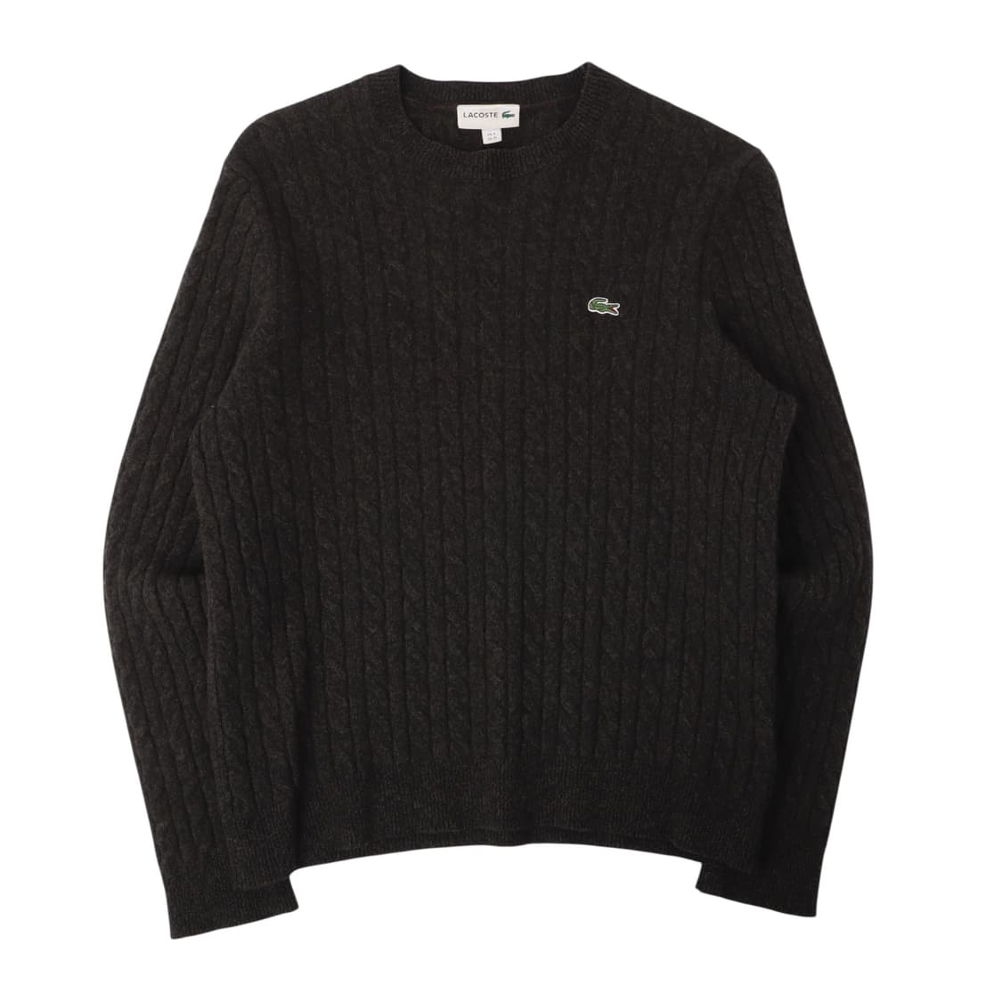 라코스테 챠콜 케이블 니트 스웨터 상품이미지1