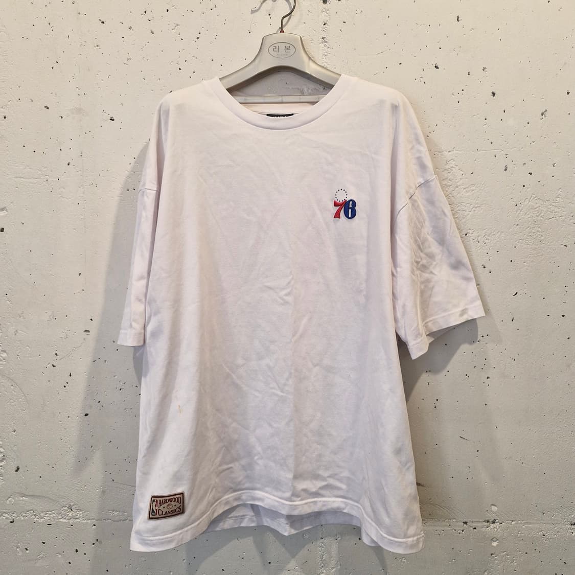 NBA 자수 로고 반팔 티셔츠 XXL 상품이미지1