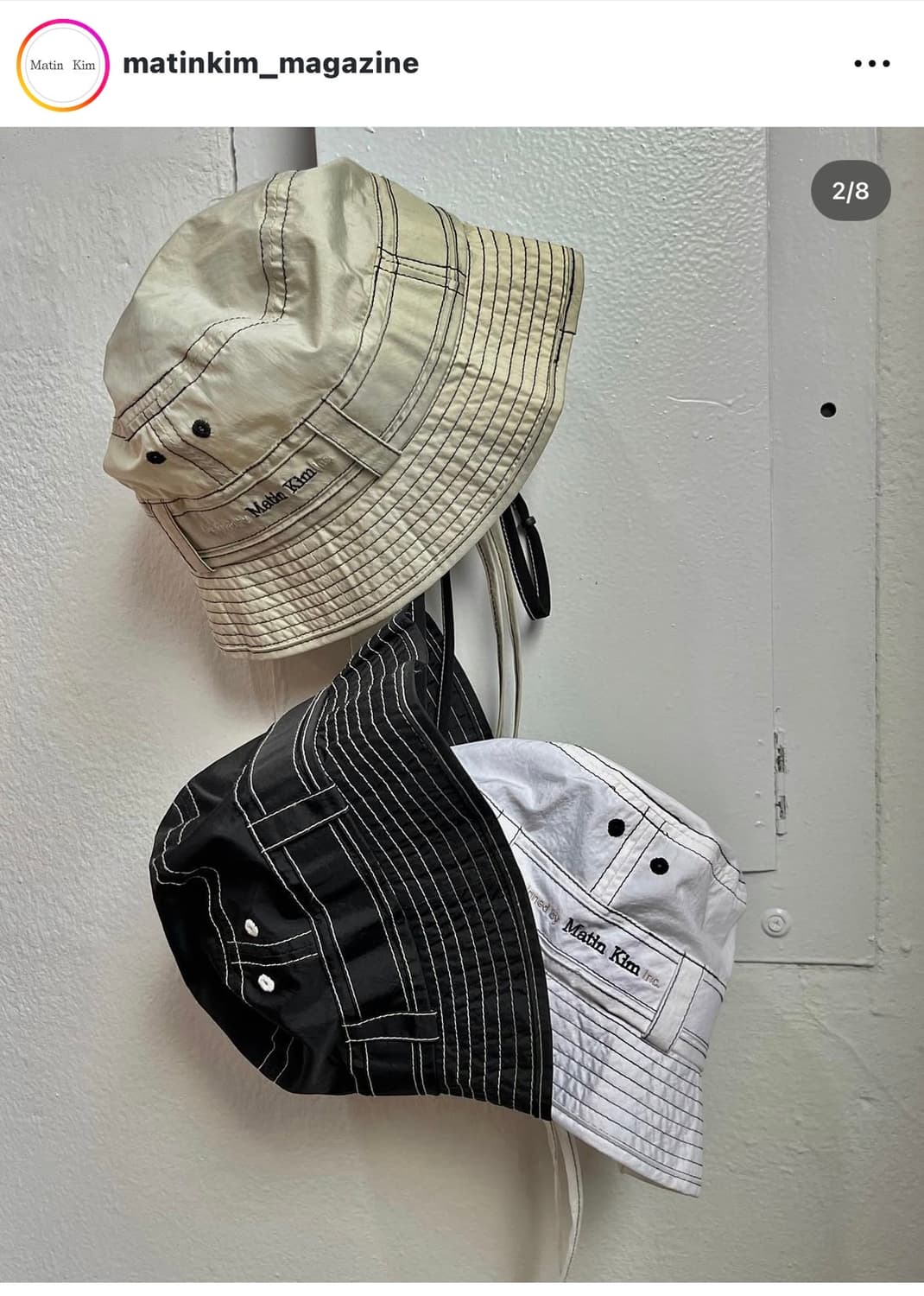 마뗑킴 마뗑 스티치 사파리 버킷햇 상품이미지3