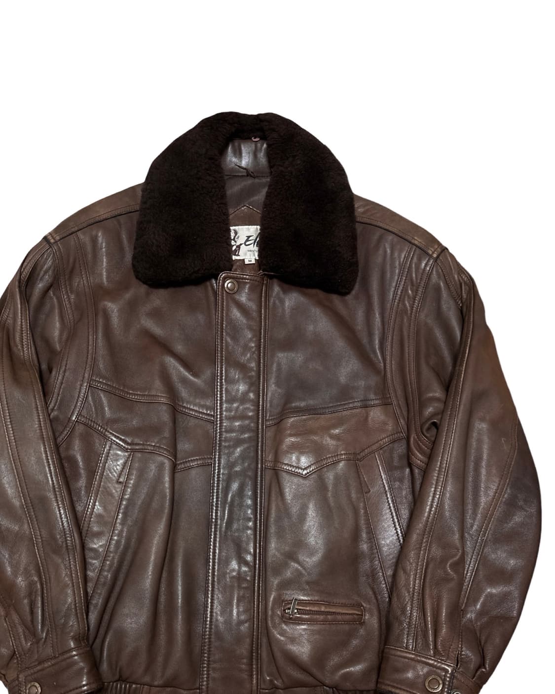 빈티지 양가죽 무스탕 봄버 블루종 자켓 상품이미지2