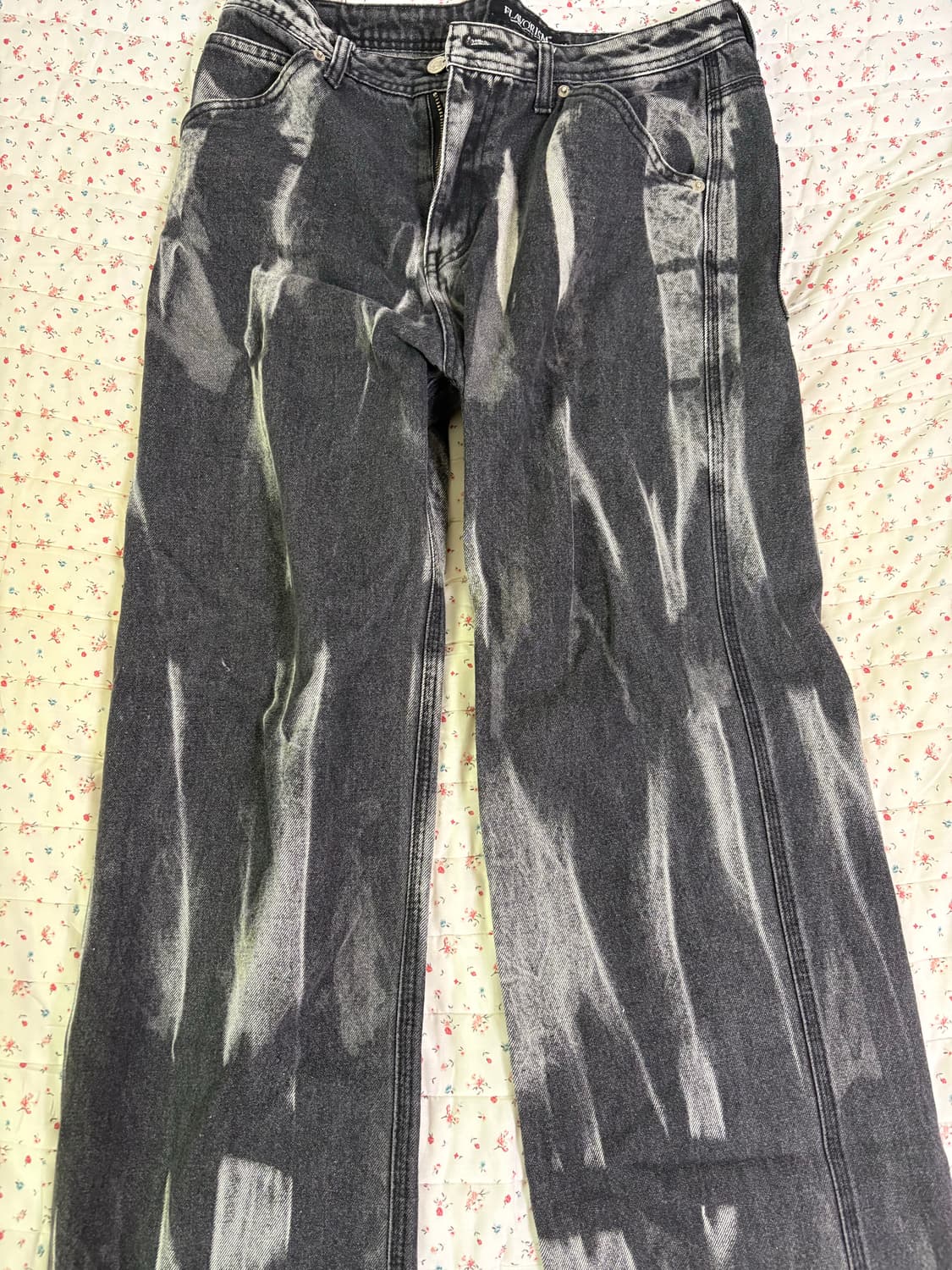 플레이버리즘 타이다이 워시드 카펜터 데님 팬츠 M 상품이미지1