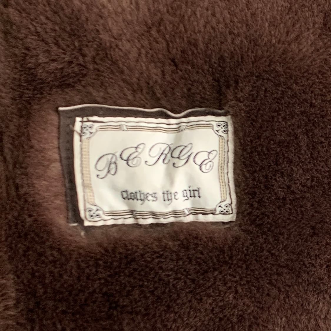 일본 빈티지 BERGE 양가죽 무스탕 코트 1711 상품이미지7