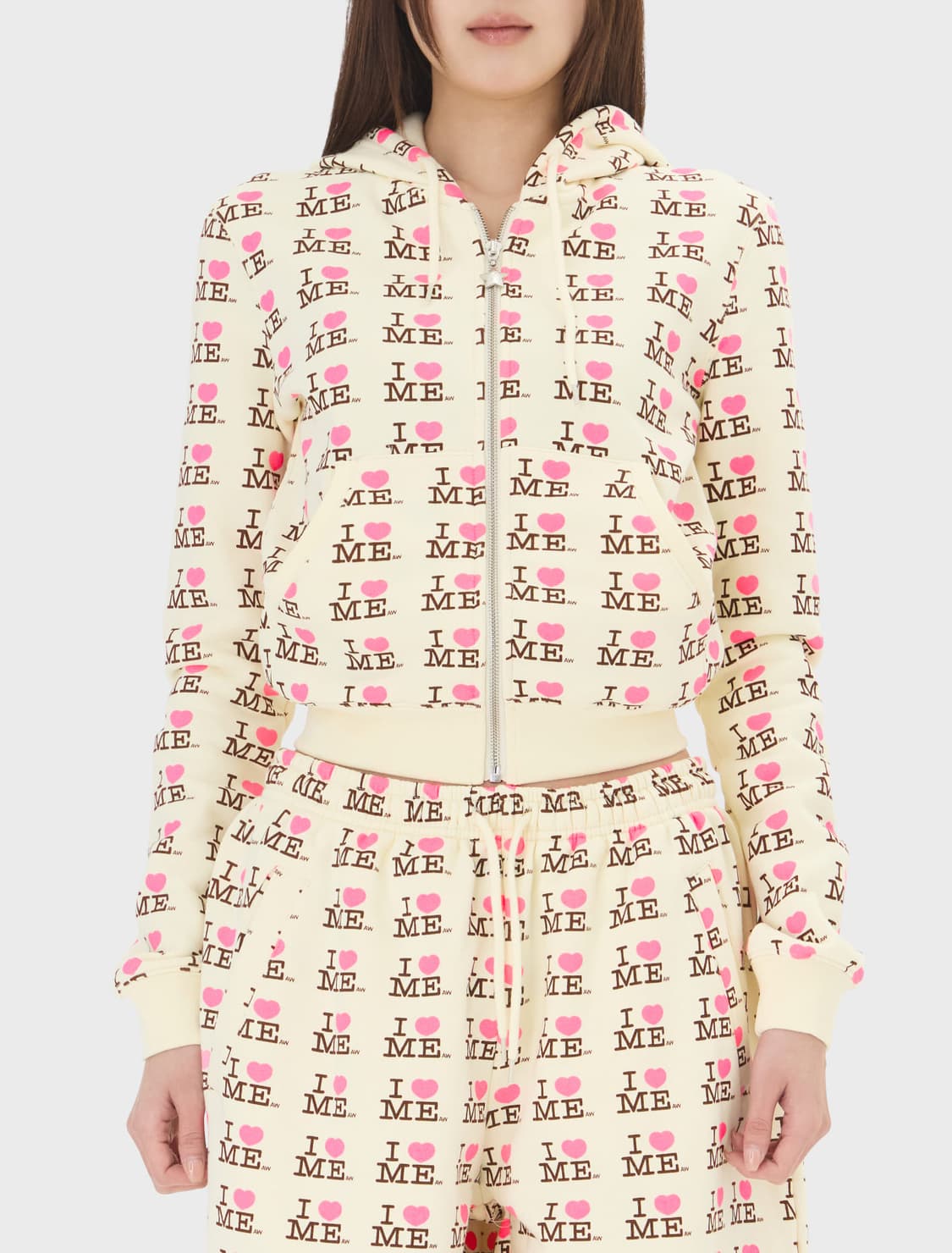 애슐리윌리엄스 아이하트미 슈렁크 베이비 옐로우 후드집업 L 상품이미지1