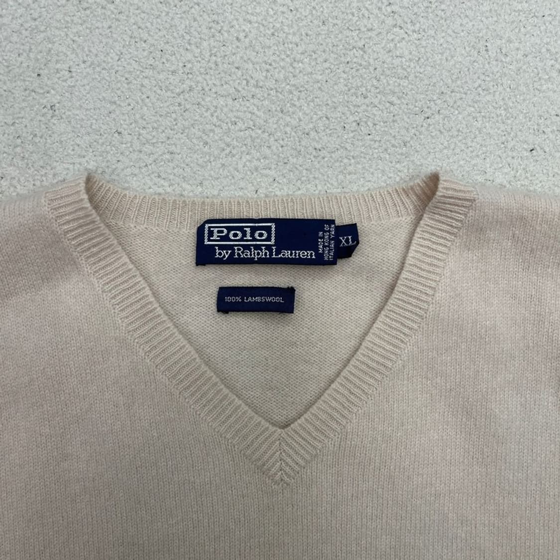 폴로랄프로렌 램스울 100% 스웨터 베스트 XL 상품이미지3