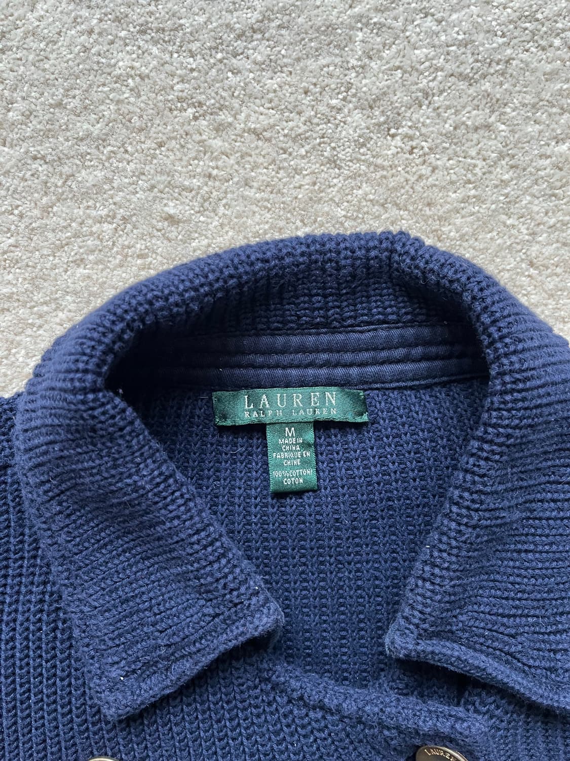 폴로 랄프로렌 더블블레스트 니트 가디건 (95-100) 상품이미지4