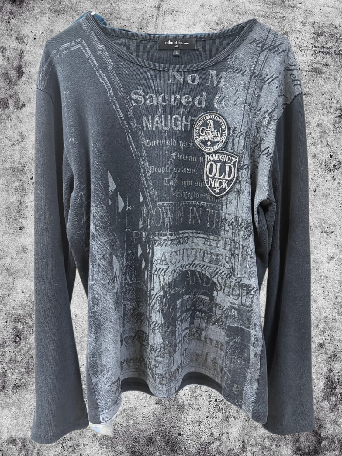 In the attic glitter vkei ribbed cut sew 상품이미지1