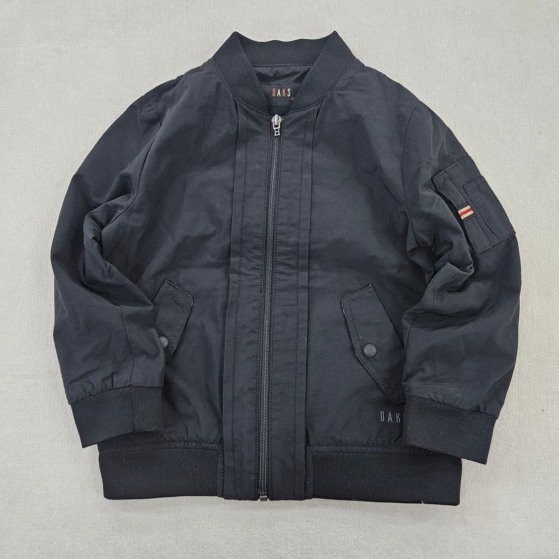 [120(7Y)] 닥스 키즈 블랙 항공 점퍼  0114YH1 상품이미지2