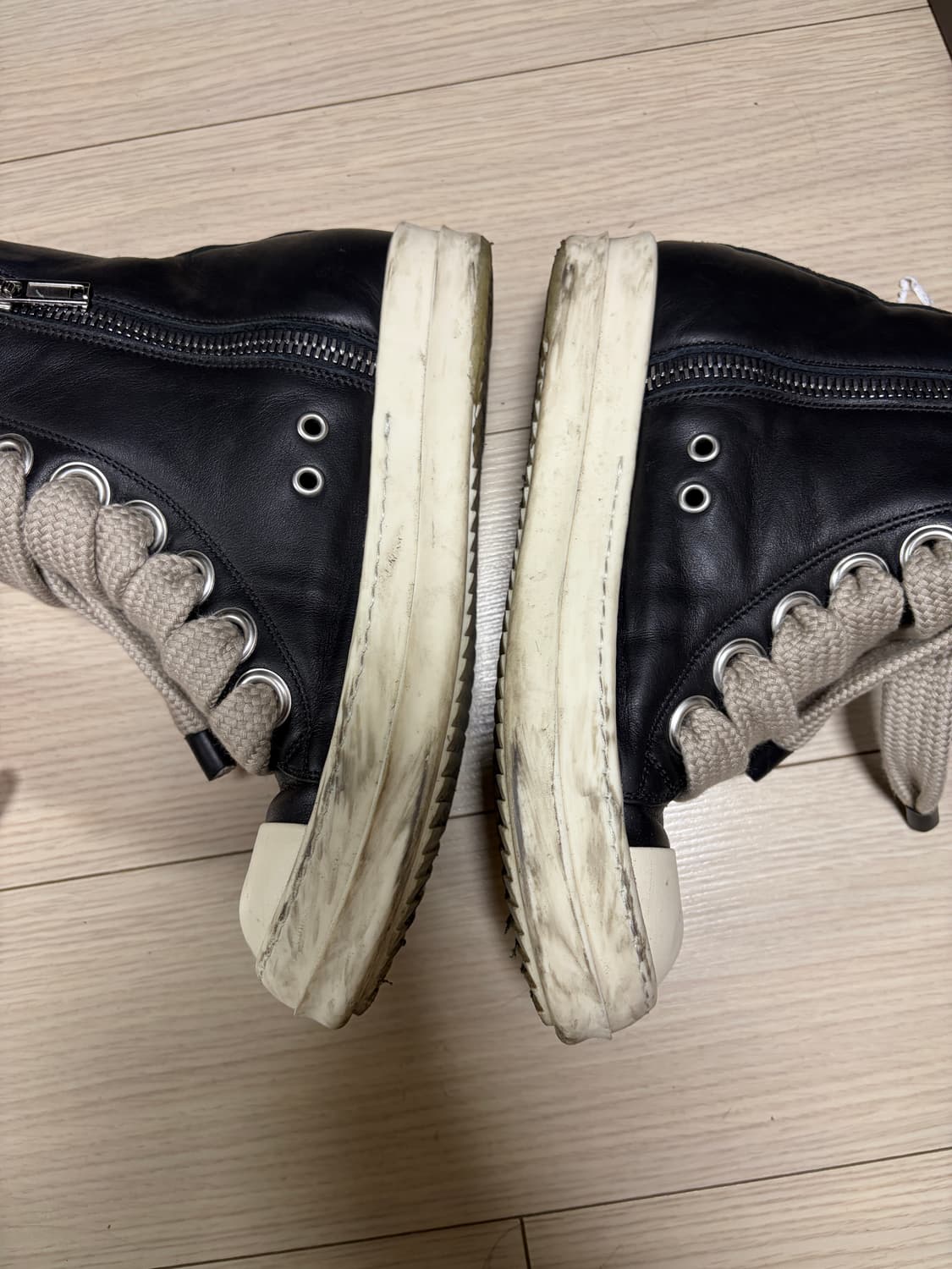 [38] 25FW 릭오웬스 점보레이스 라몬즈 하이 상품이미지2