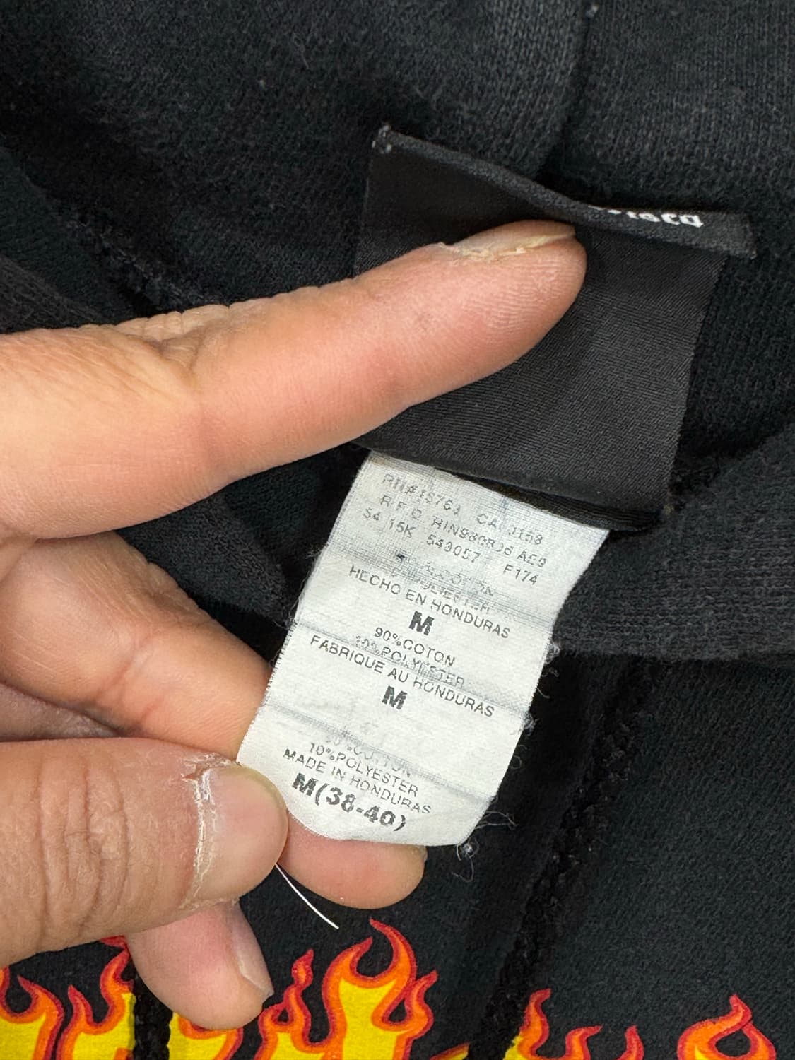 트레셔 플레임로고 후드 M 상품이미지5