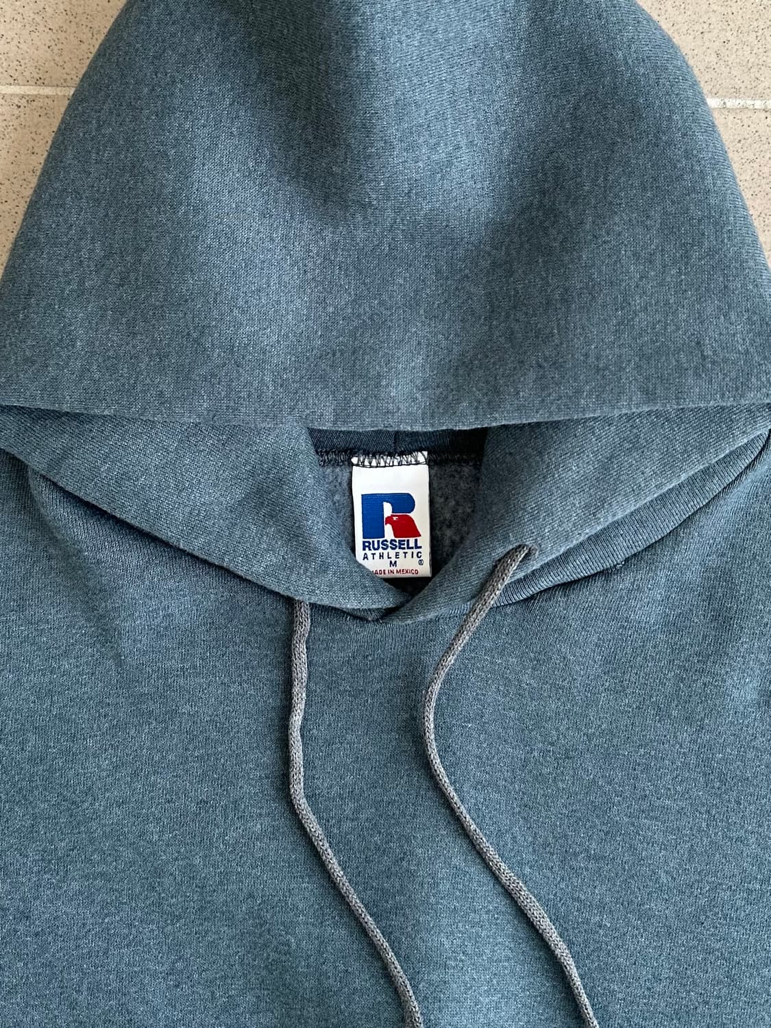 90s 빈티지 러셀 후드 블루그레이 M 상품이미지7
