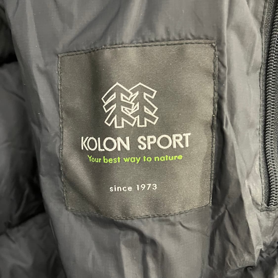 [실측확인] 코오롱스포츠 윈드스토퍼 구스다운 패딩 점퍼 (소매찢어짐) 0 상품이미지2