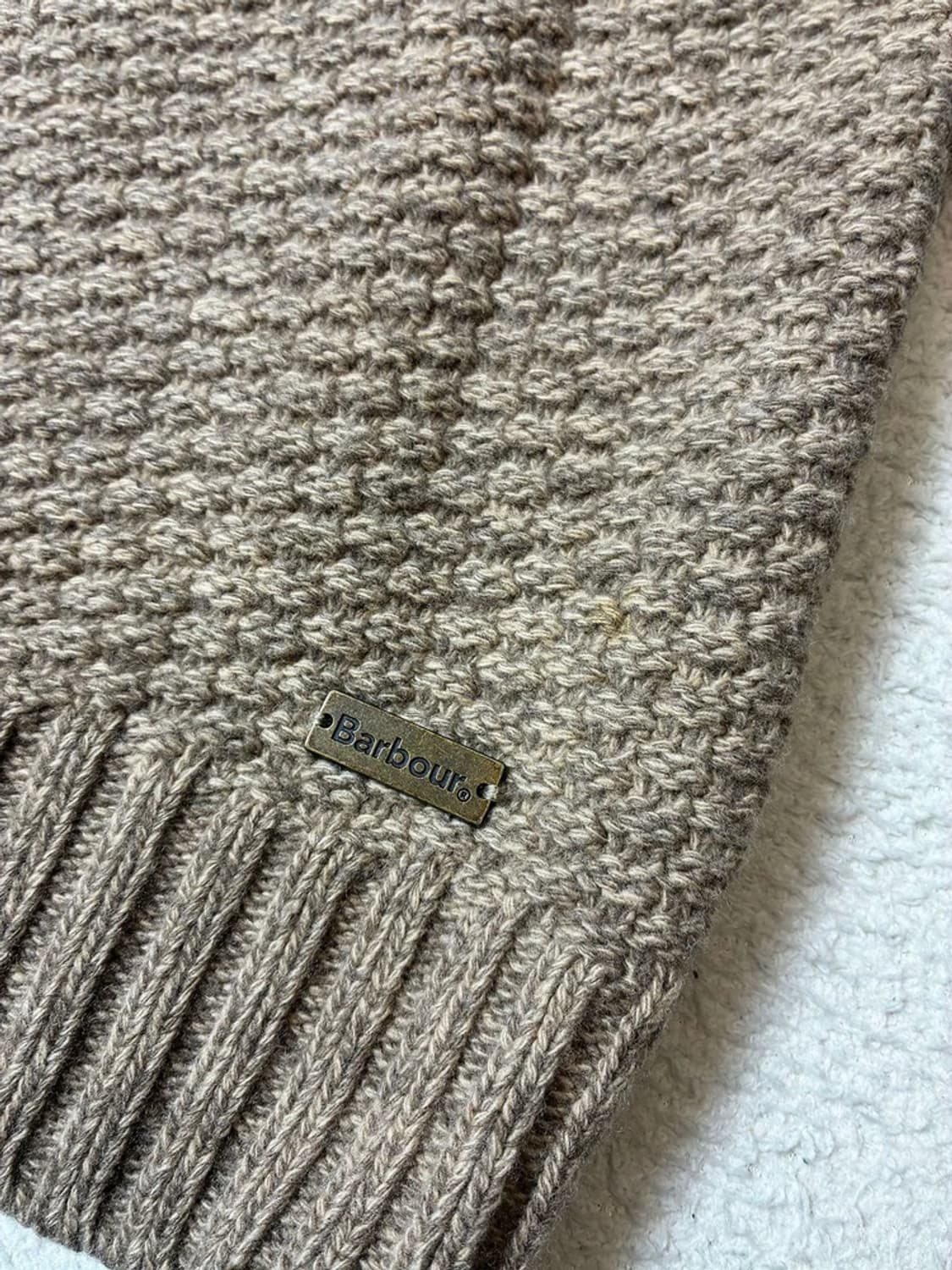 바버 Barbour 100% 램스울 와플 스웨터 니트 PN7351 상품이미지4