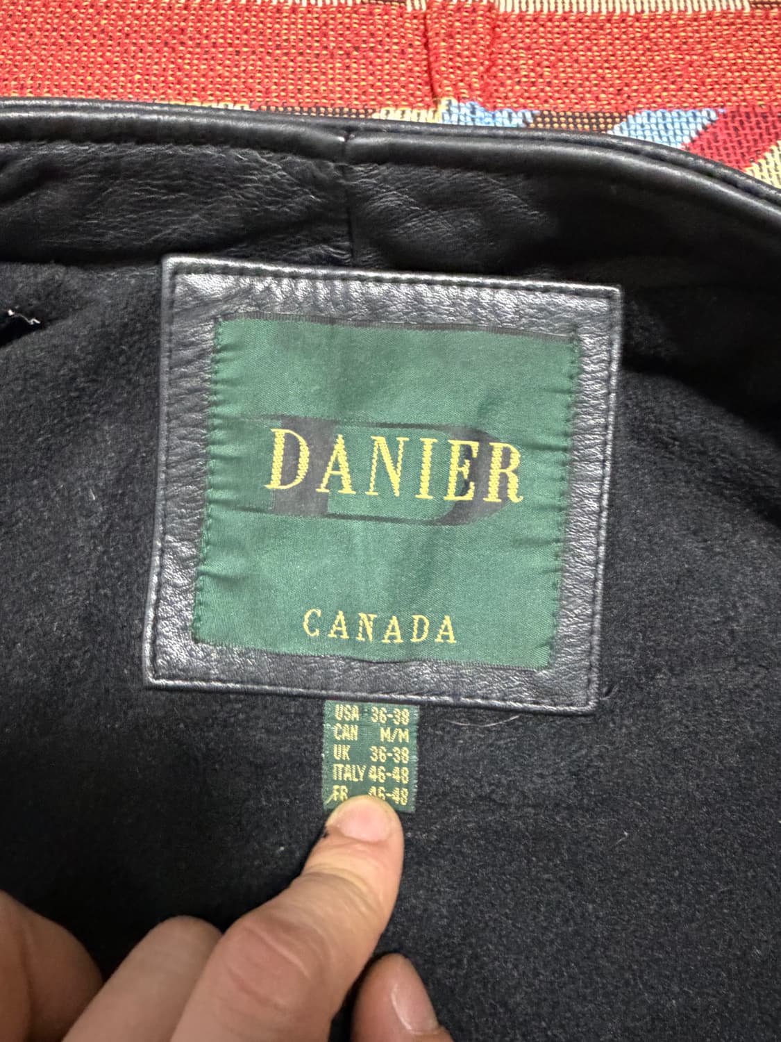 105) DANIER 캐나다 통가죽 카우하이드 레더자켓 상품이미지6