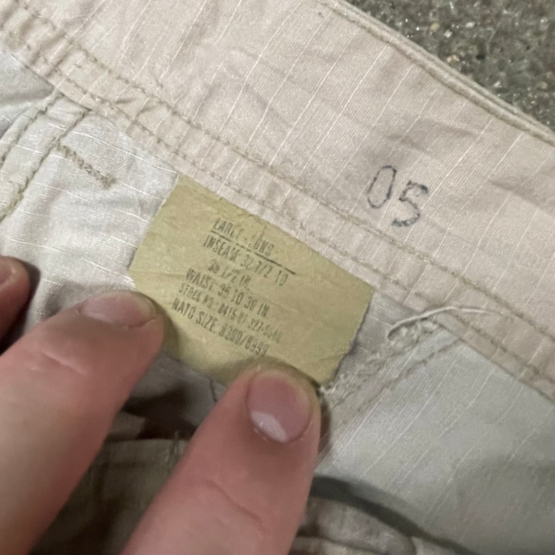 미군 데저트 카모 BDU 팬츠 (L/L) 상품이미지5