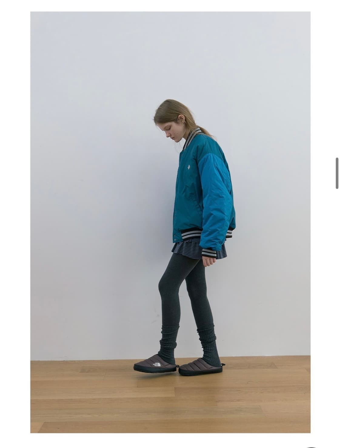 노컨텐츠 베이스볼 점퍼 그린앤블루 상품이미지8