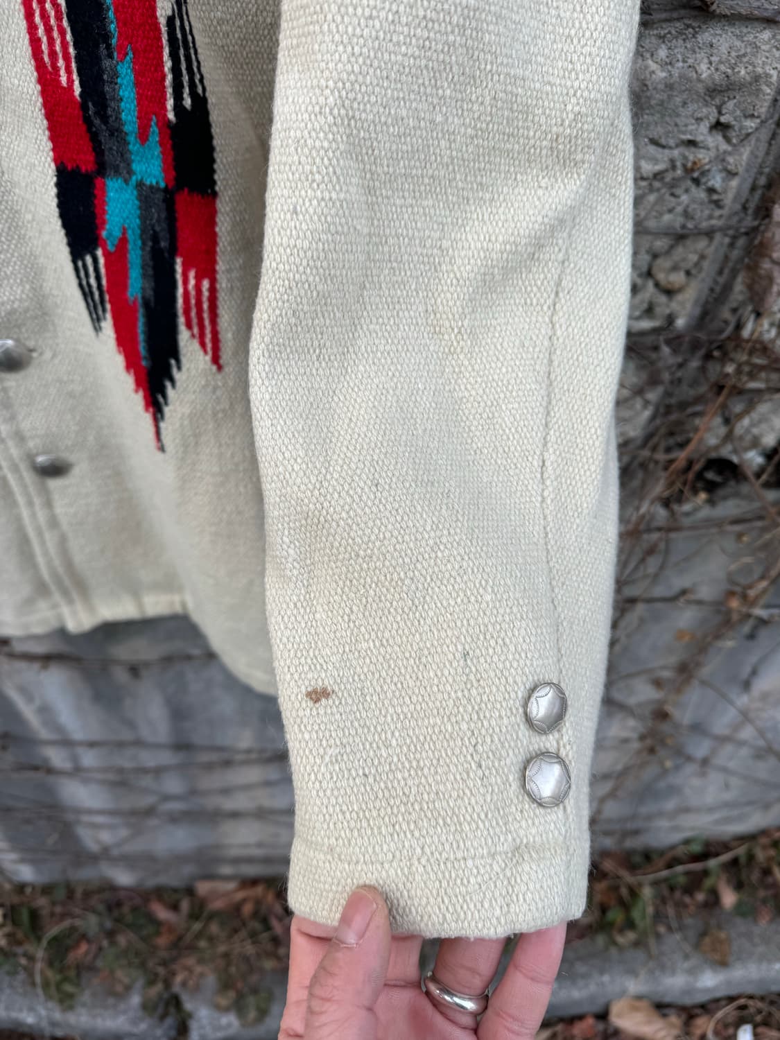 옥토퍼스 아미 빈티지 오르테가 치마요 자켓 네이티브 무늬 웨스턴 코트 상품이미지8