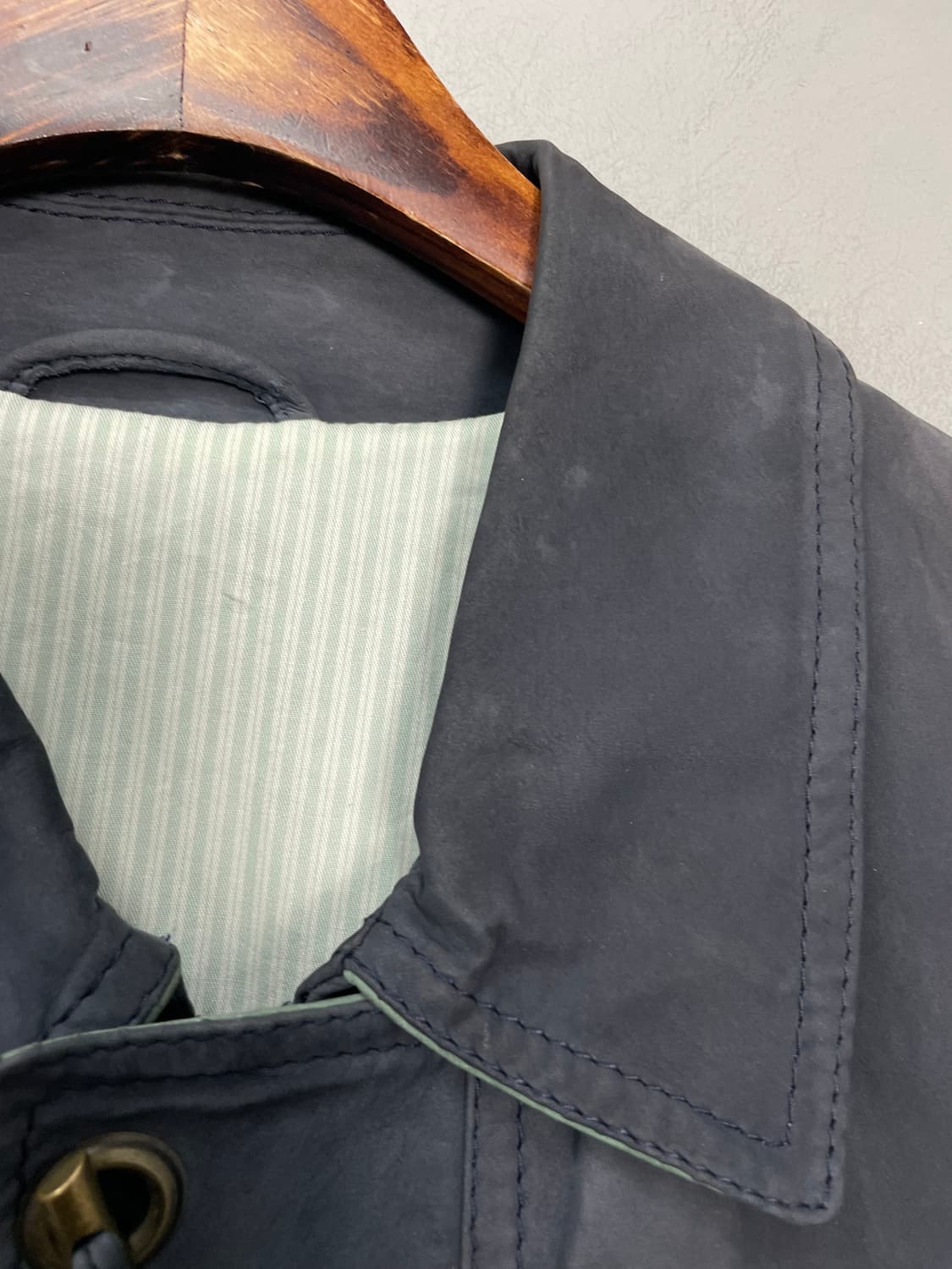 빈티지 네이비 블루종 스웨이드 자켓 H1568 상품이미지5