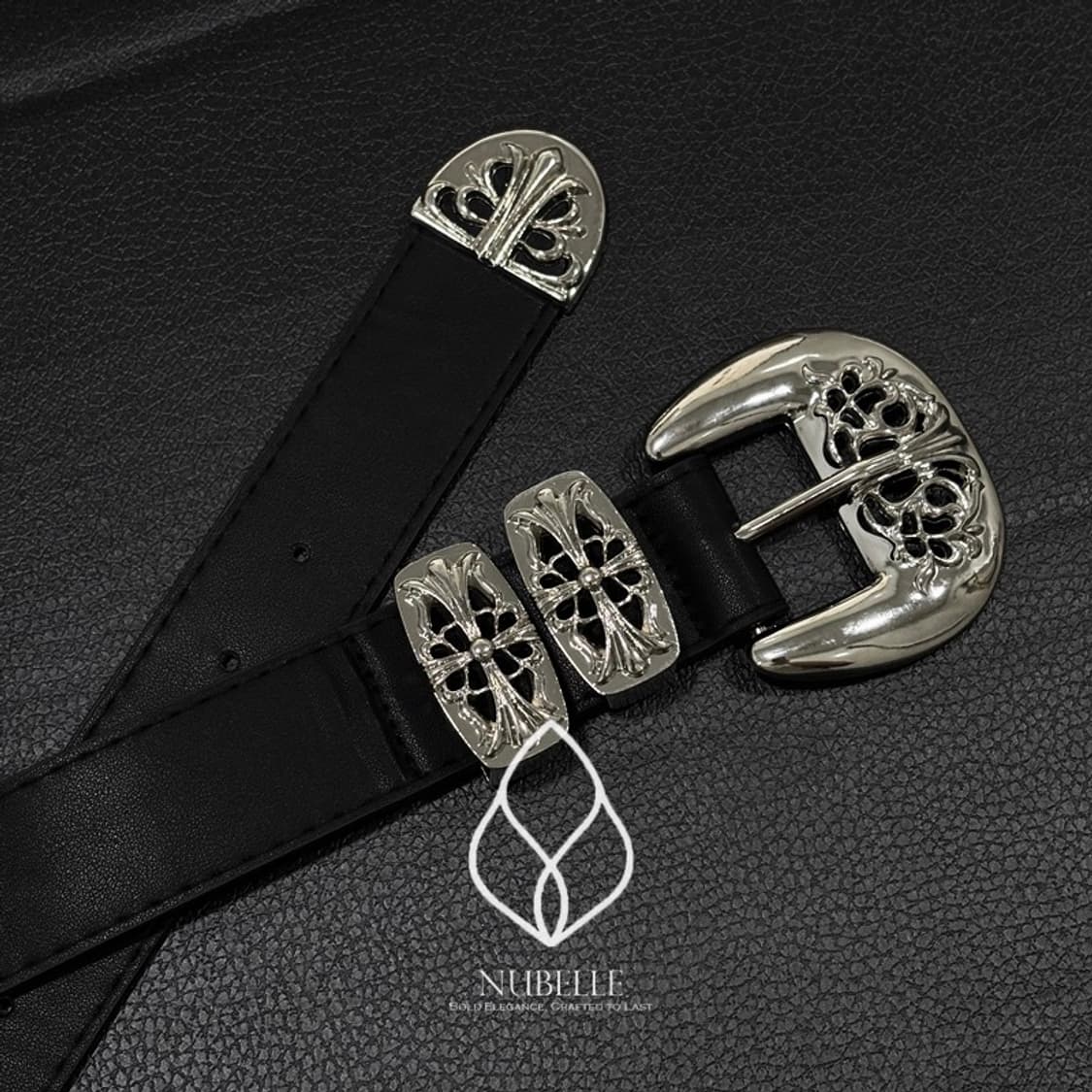 🌗 Chrome western belt / 크롬 볼드 웨스턴 벨트 상품이미지4