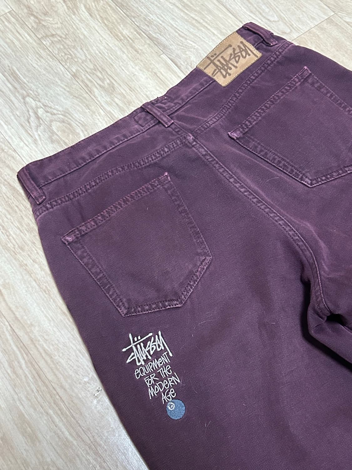 스투시 워시드 캔버스 빅 올 진 퍼플 상품이미지4