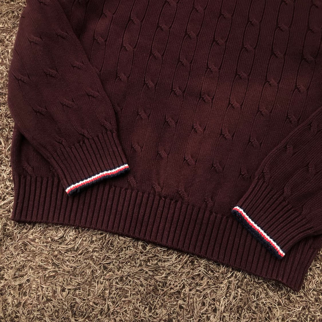 L 타미힐피거 케이블 꽈배기 니트 상품이미지4