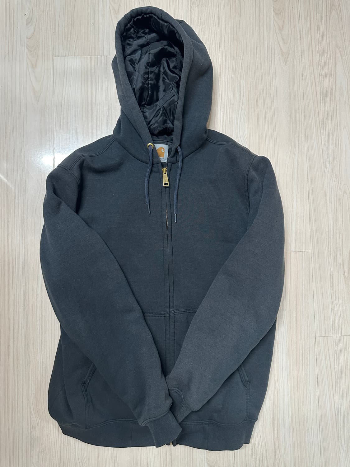 [S] 칼하트 후드 집업 다크 그레이 차콜 상품이미지1