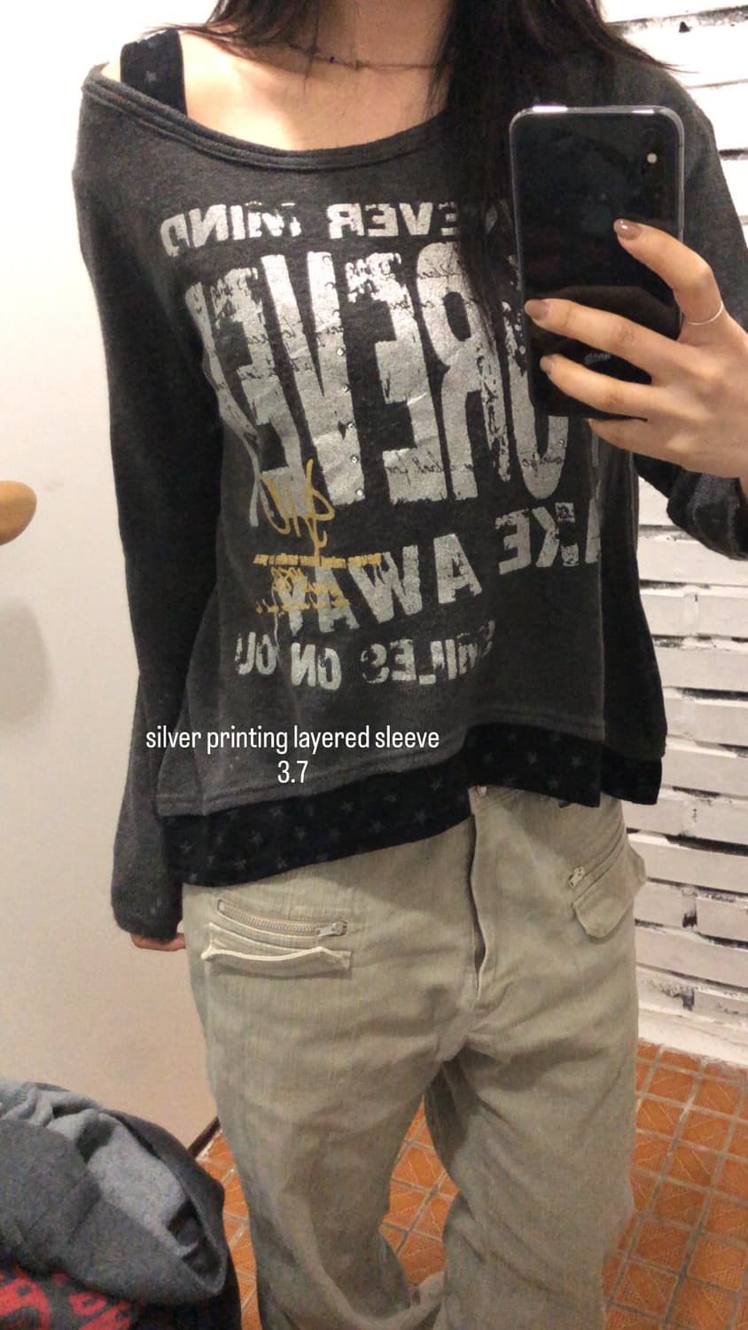 프린팅 레이어드 슬리브 상품이미지1