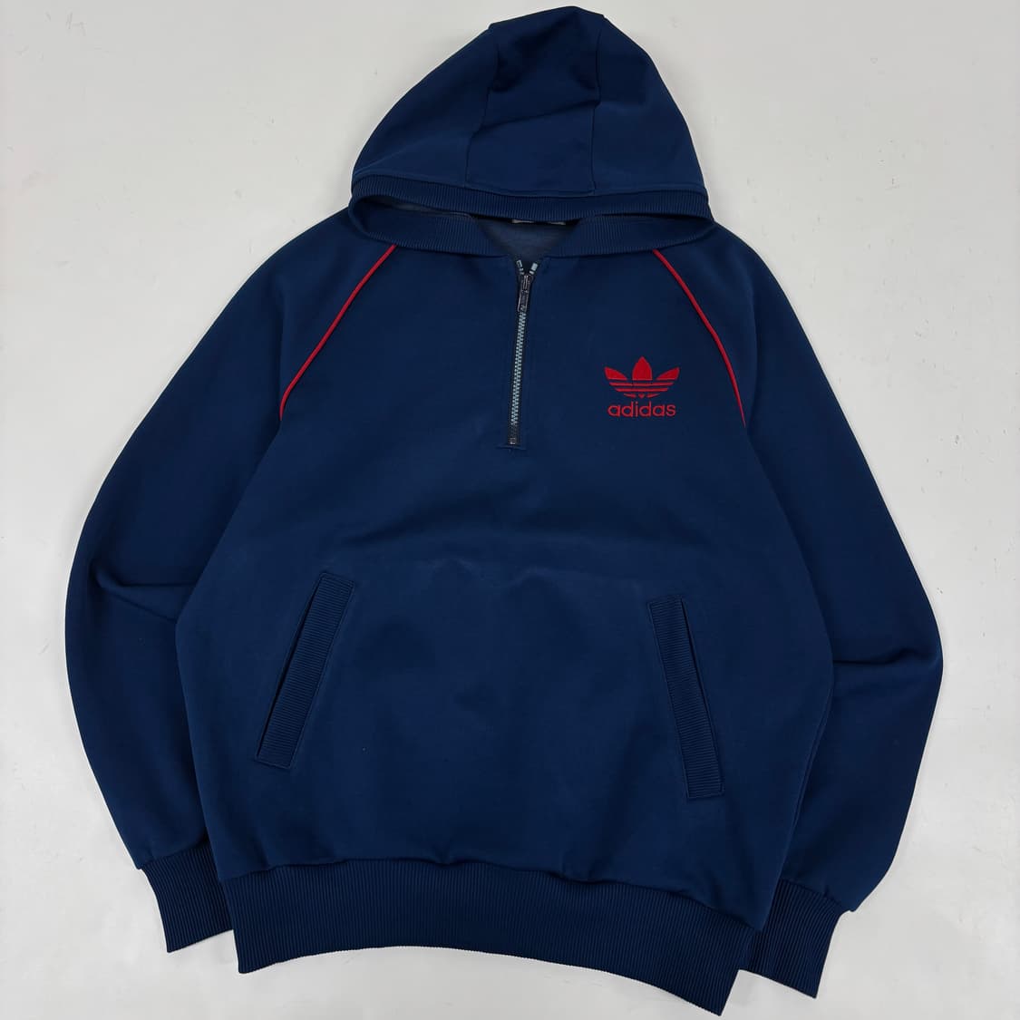90s 아디다스 반집업 후드티 상품이미지4