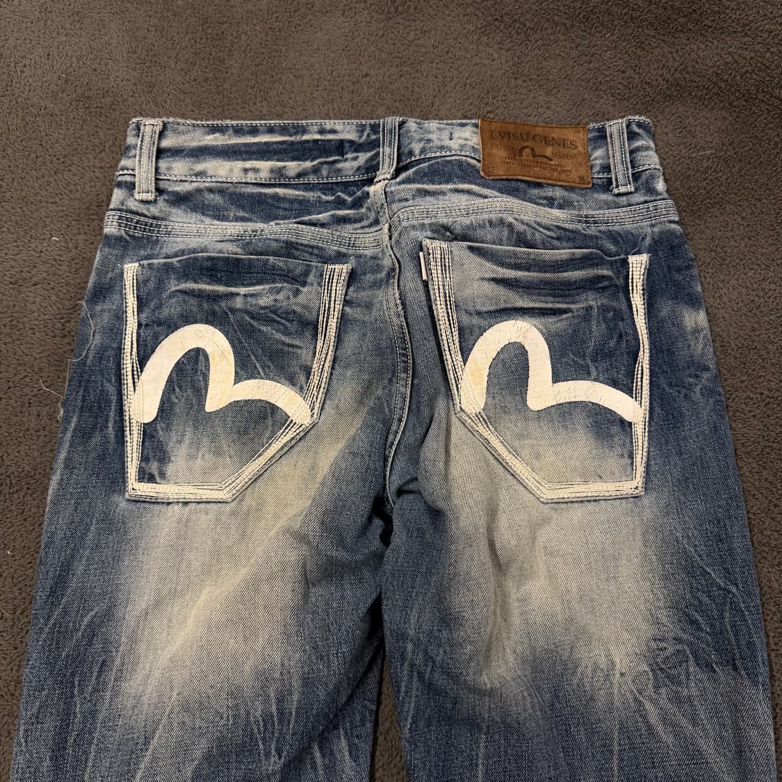 [정품/32] 에비수 락시크 펑크 워싱 데님 청바지 상품이미지1