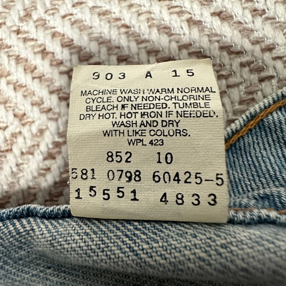 LEVI'S 550 90's usa made denim jeans 상품이미지5