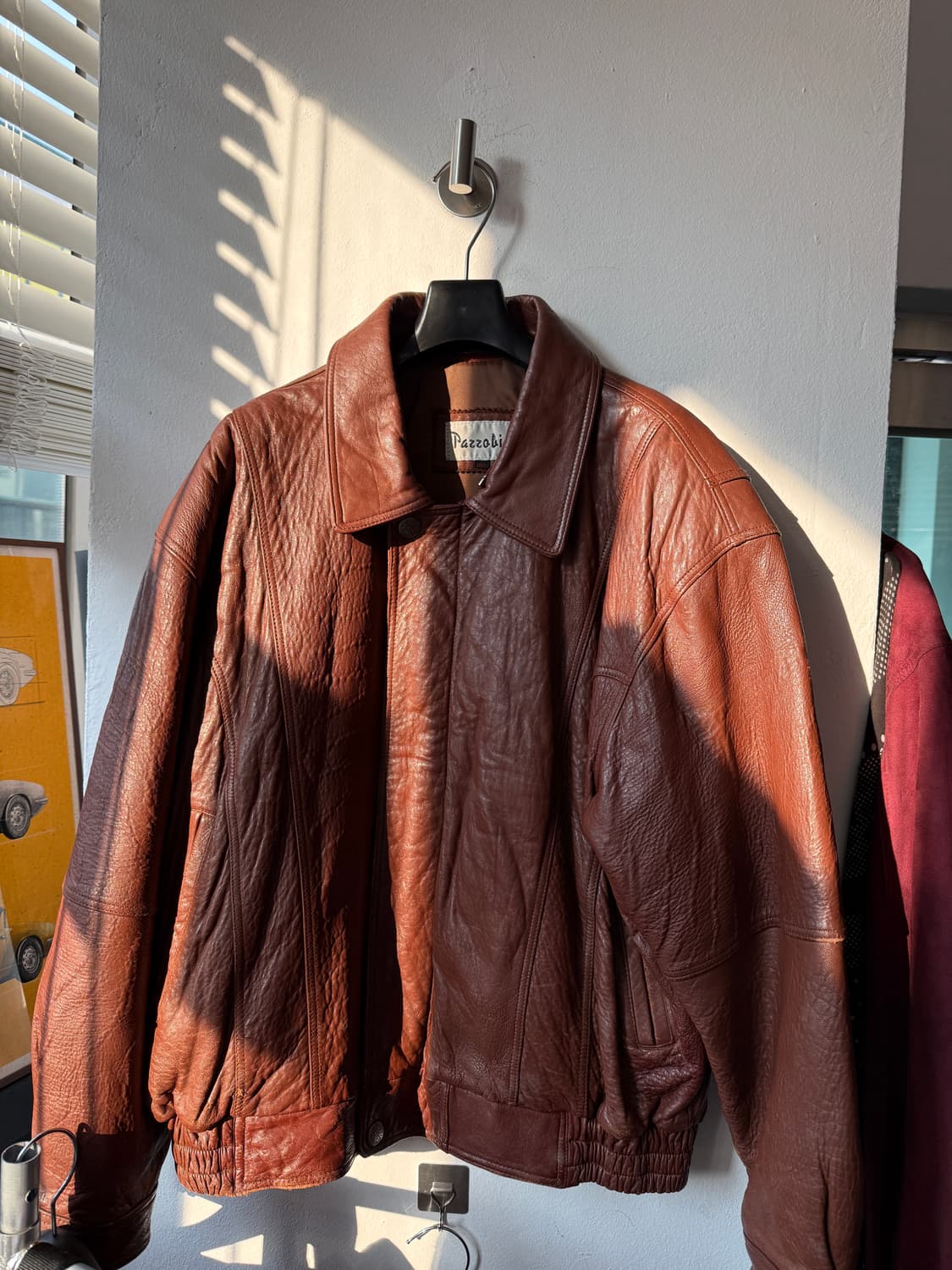 Pazzolio 양피 100% 레더 블루종 size 100 상품이미지1