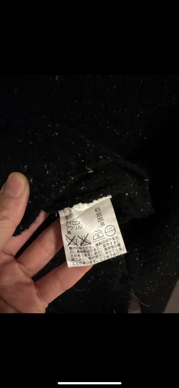 [새제품] AU DE VIE 블랙 모 혼방 니트 Japan 상품이미지3